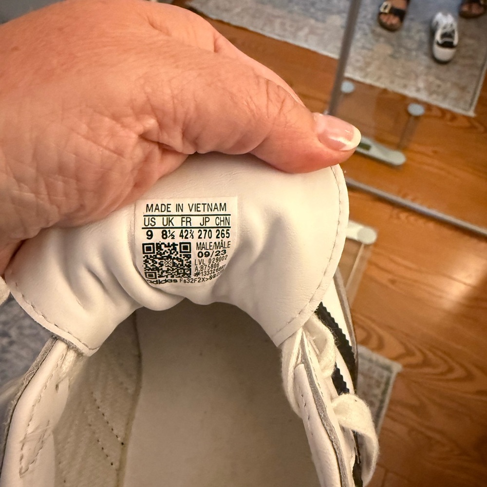 White and Black Sneakers